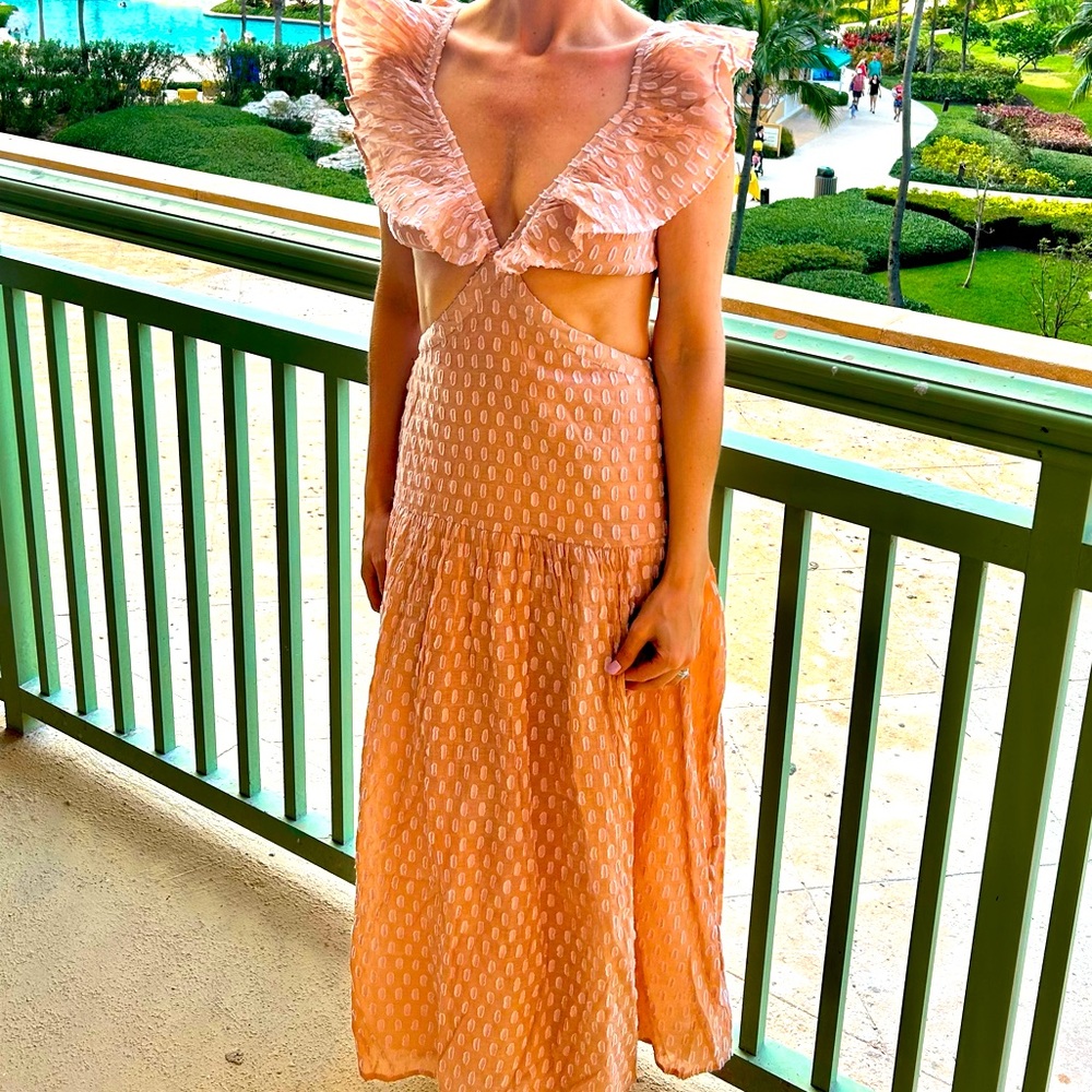 Suboo Ruffle Cutout Dress